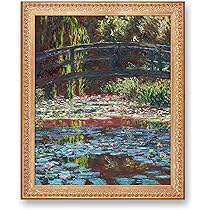 値下げ済み【新品未使用】クロード・モネ『睡蓮の池』インテリア 有名絵画 モネ【睡蓮の池】※アーティゾン美術館所蔵 - 手描き 絵画（油絵
